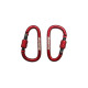 MasterTool - Carabiner with Lock，2pcs/set (red)